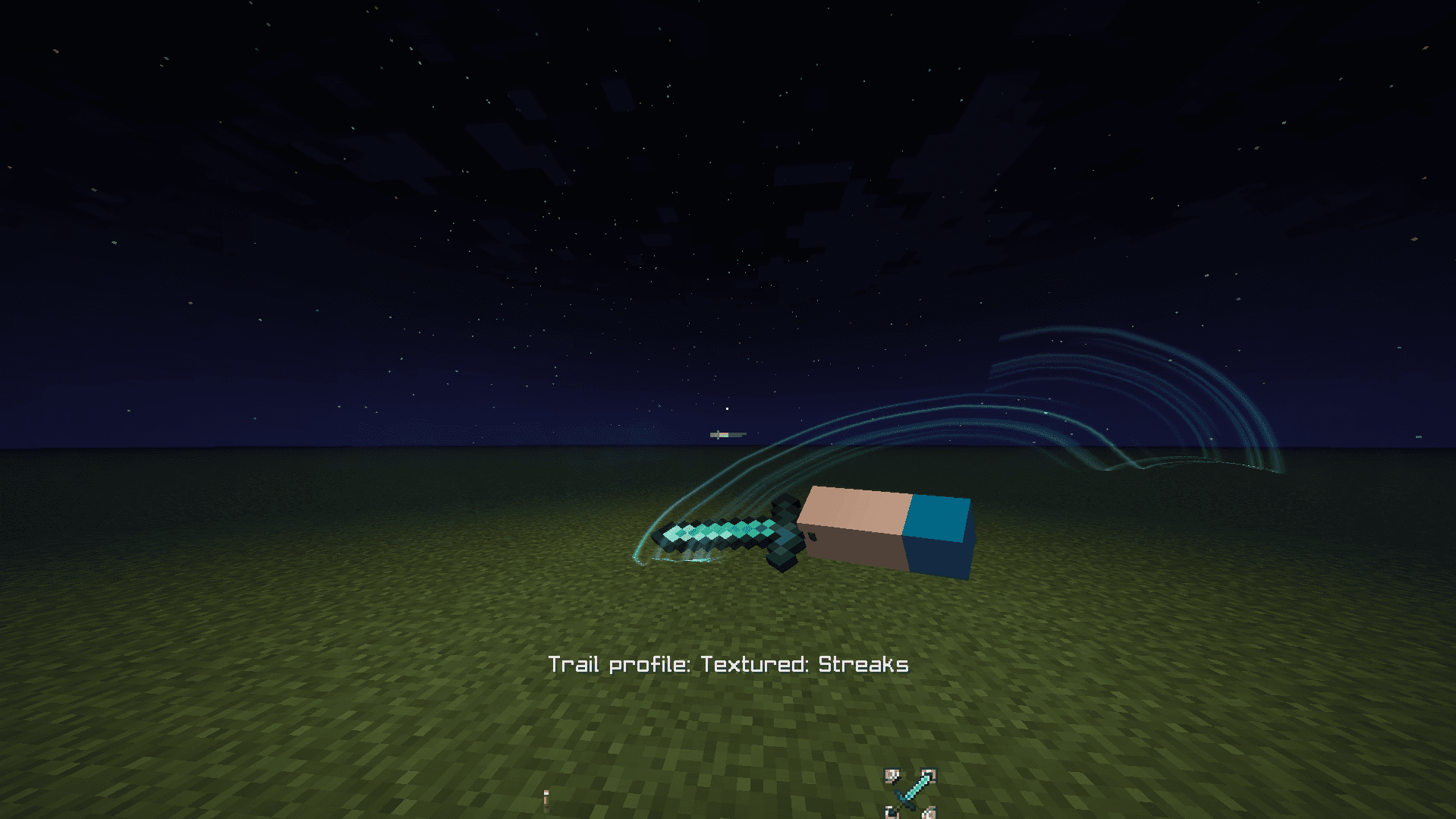Textured: Streaks trail style in game